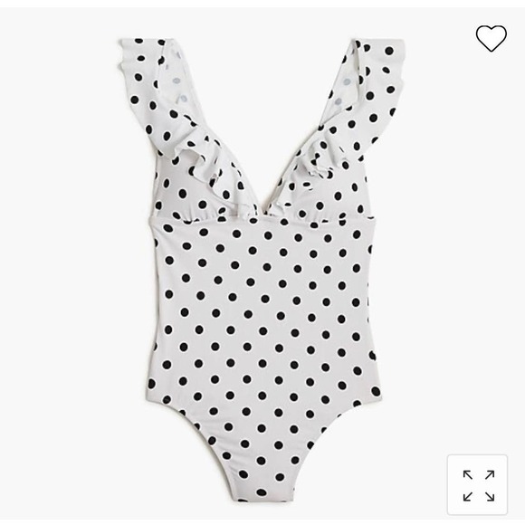 J. Crew Other - J.crew Polka Dot Bathing Suit Gorgeous Vintage Looking Women's Size M